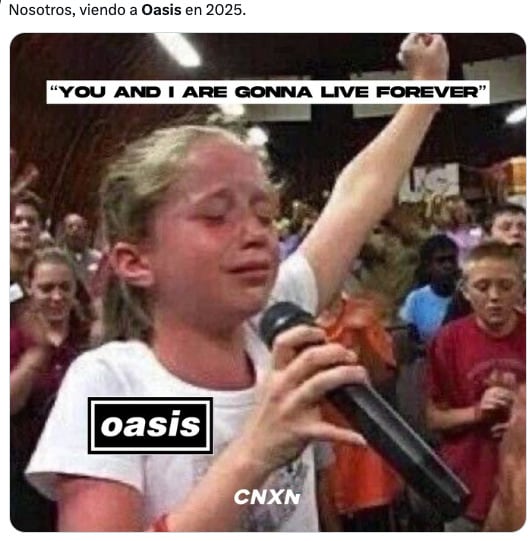 Memes de la reunión de Oasis 2024
