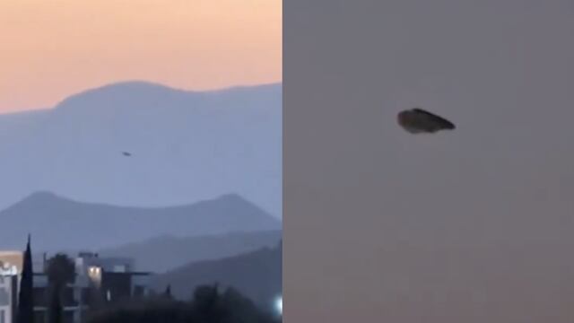 Graban OVNI estacionado en las pirámides de Cholula en Puebla
