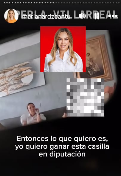 Mariana Rodríguez denuncia la compra del voto de Perla Villarreal, candidata del PRI