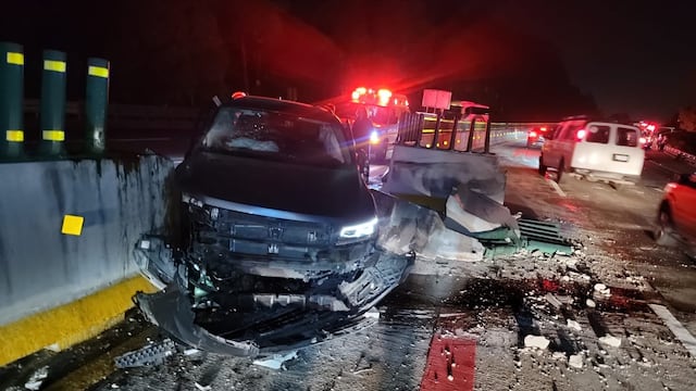 Choque en autopista México-Puebla hoy 30 de diciembre