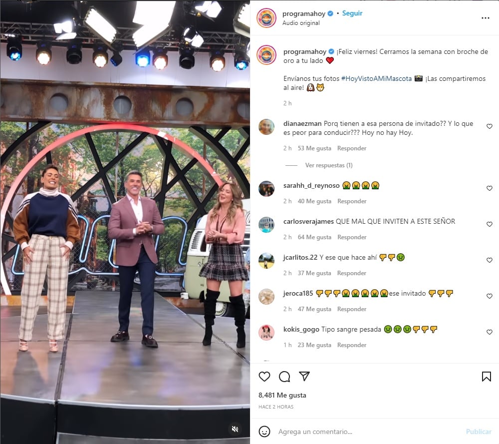 Sergio Mayer en el programa Hoy