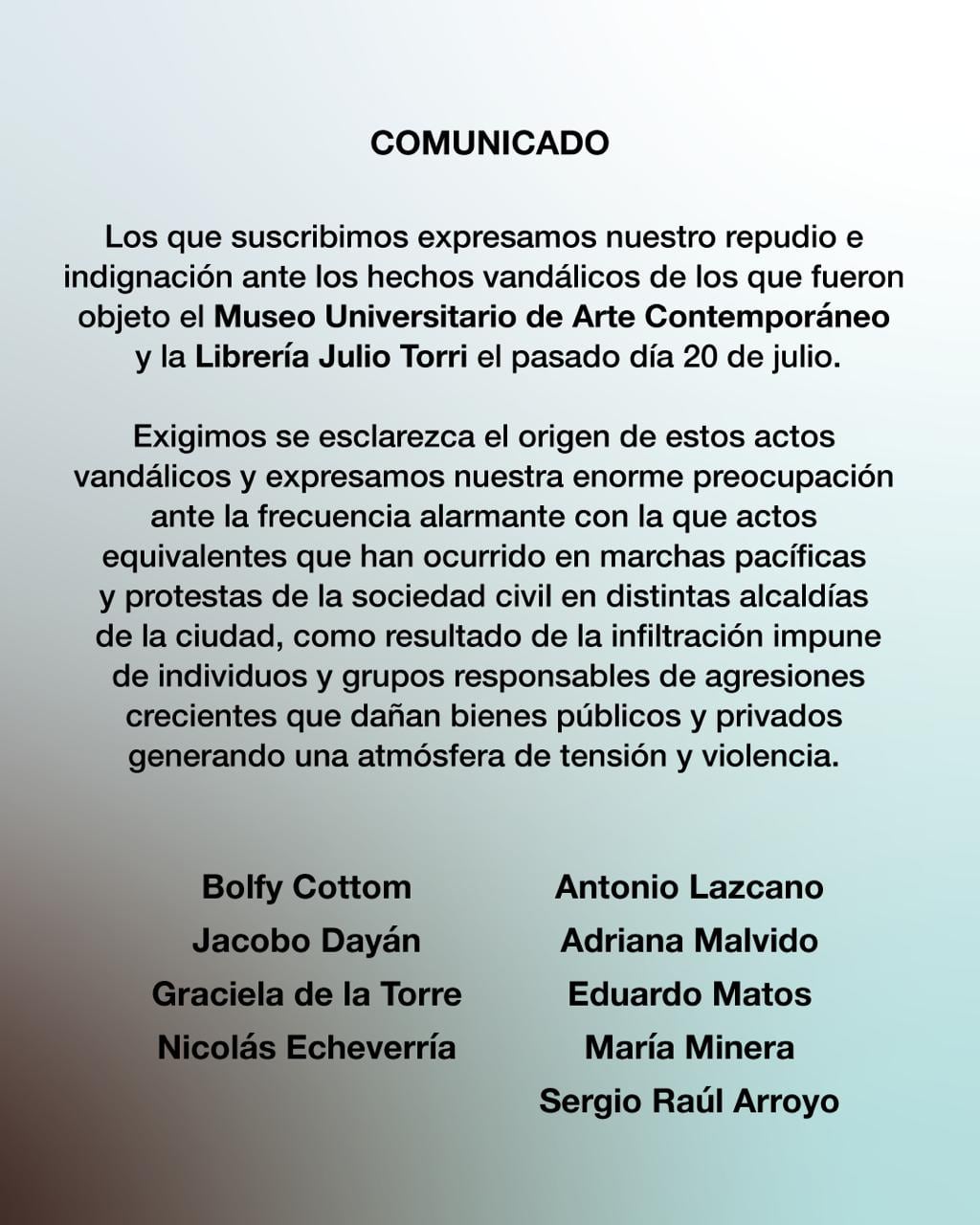 Antonio Lazcano repudia vandalismo en CU