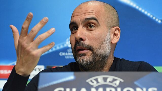 Guardiola en conferencia de prensa.