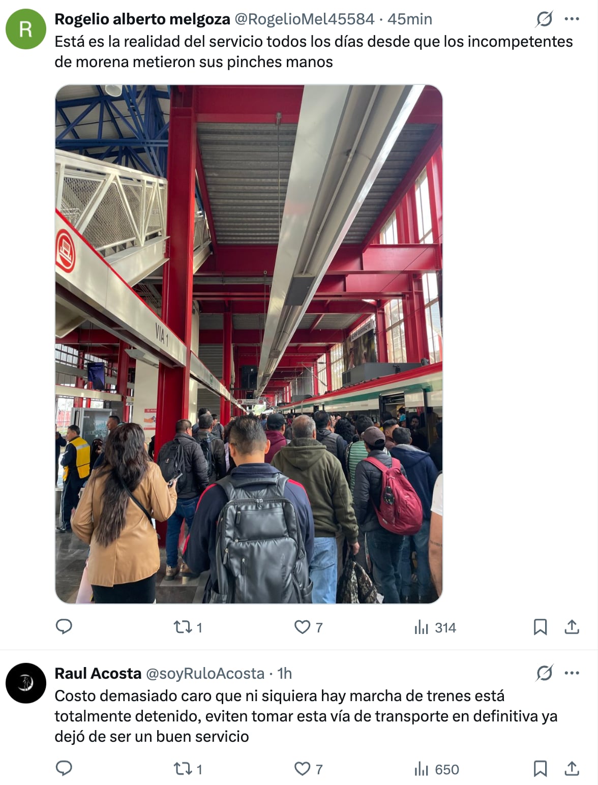 Anuncian retrasos en el Tren Suburbano por una falla eléctrica este 21 de mayo