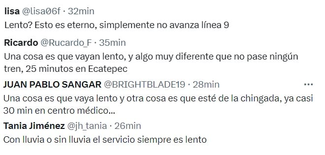 Quejas por avance lento Metro CDMX