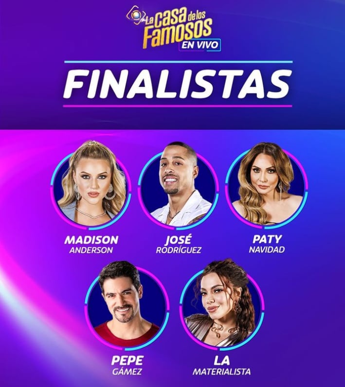 Finalistas de La Casa de los Famosos