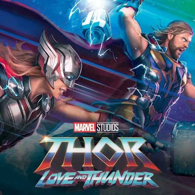 Banner promocional 'Thor: Love and Thunder'