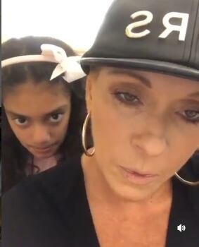 Yuri y su hija Camila.