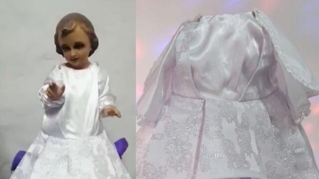 Niño Dios no se deja vestir