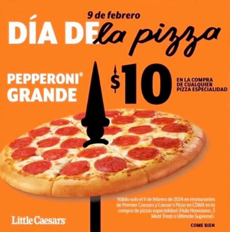 Esta es la promoción de Little Caesars por el Día de la Pizza 2024