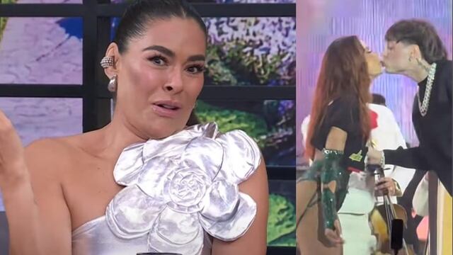 Galilea Montijo beso de Peso Pluma y Anitta