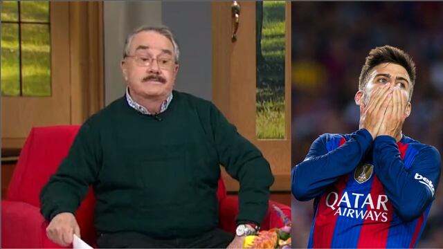 Pedro Sola y Gerard Piqué