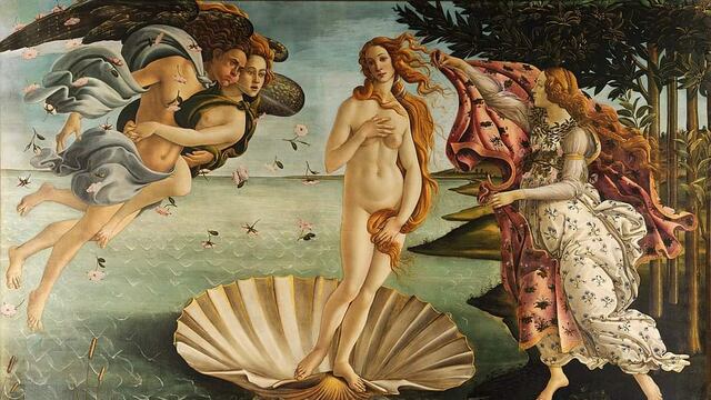 La figura principal de 'El nacimiento de Venus' de Botticelli no debutó bien como influencer.
