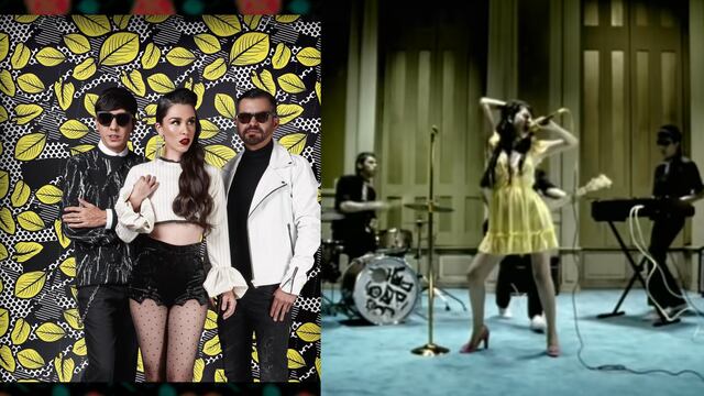 Belanova y captura del video de Rosa Pastel.