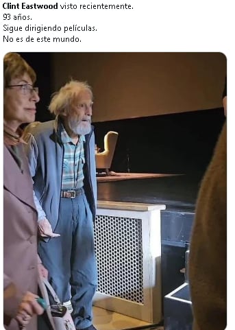 Fans comentan la reaparición de Clint Eastwood.