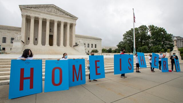 "Dreamers" afuera del Tribunal Supremo