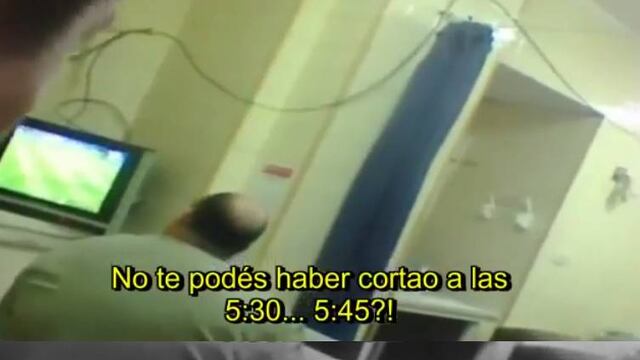 VIDEO: Doctor argentino se niega a atender a un paciente, para no perderse el Barça vs PSG