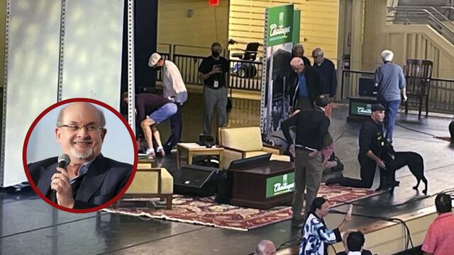 Salman Rushdie, escritor británico, fue atacado en Nueva York: por lesiones se encuentra en cirugía; identifican a agresor