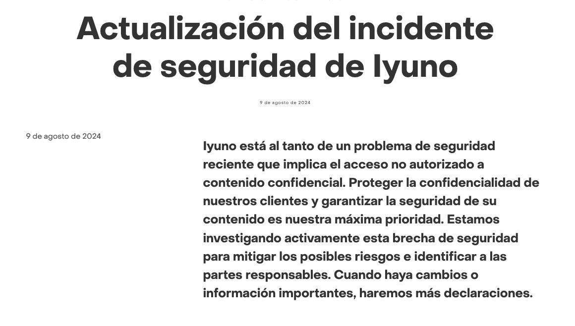 Comunicado de Iyuno, aparente responsable del hackeo a Netflix