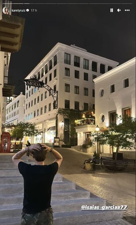 Karely Ruiz presume a Isaías García en su viaje a Guatemala.