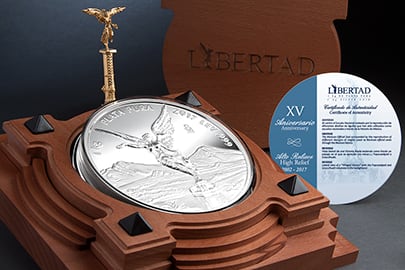 Onza de Plata serie Libertad