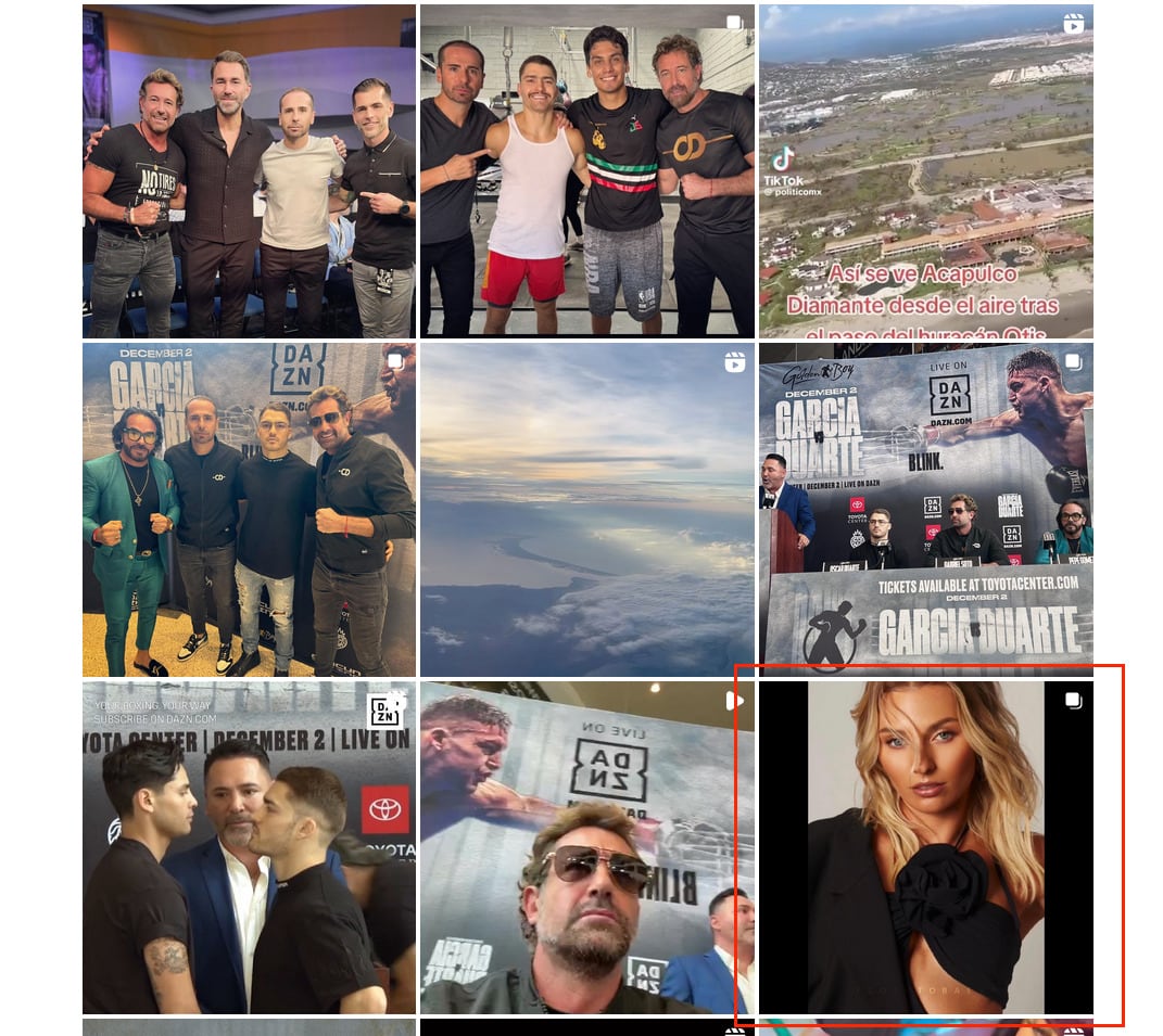 Gabriel Soto solo tiene una foto con Irina Baeva en Instagram.