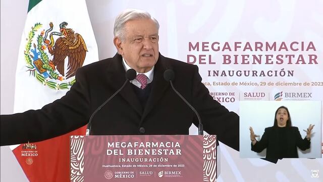 AMLO sobre papás de niños con cáncer en inauguración de Megafarmacia