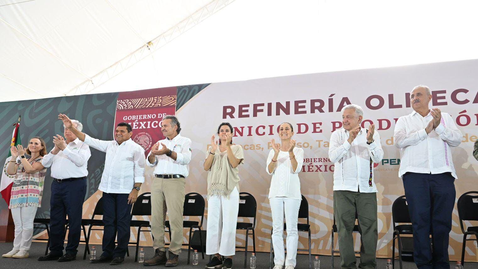 AMLO arranca inicio de producción de refinería Dos Bocas: Estos serán los barriles diarios