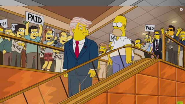 Donald Trump en Los Simpson