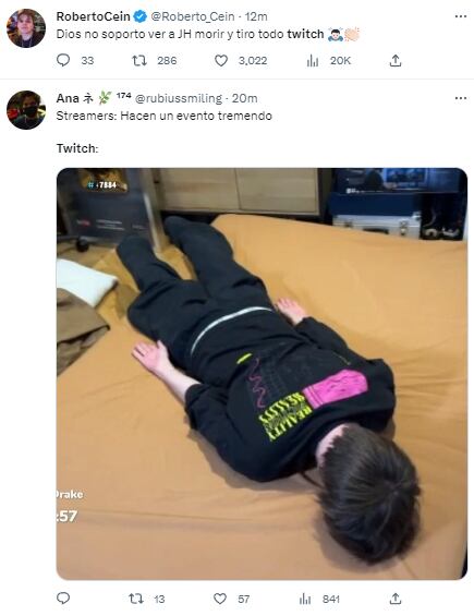 Memes por la caída de Twitch