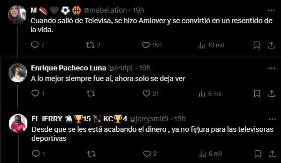 Usuarios responden a Rafa Torres.