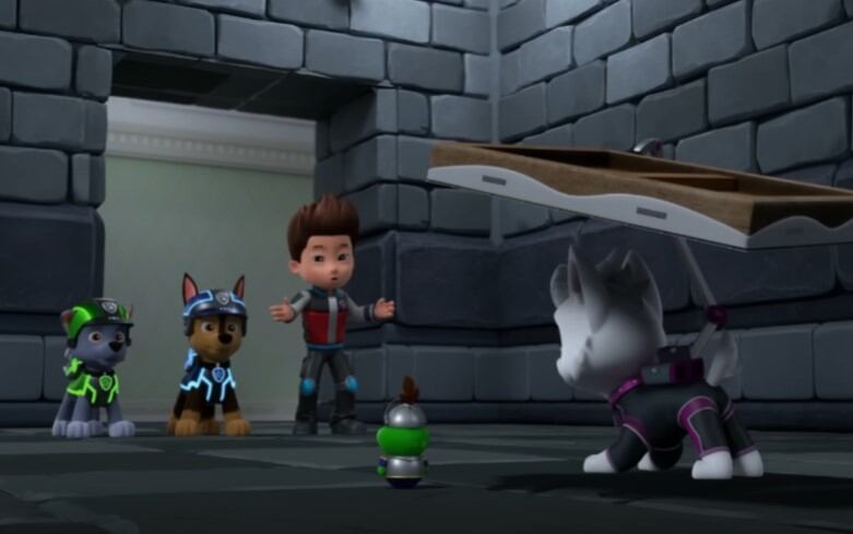Paw Patrol resuelven el misterio de la pintura perdida de la princesa
