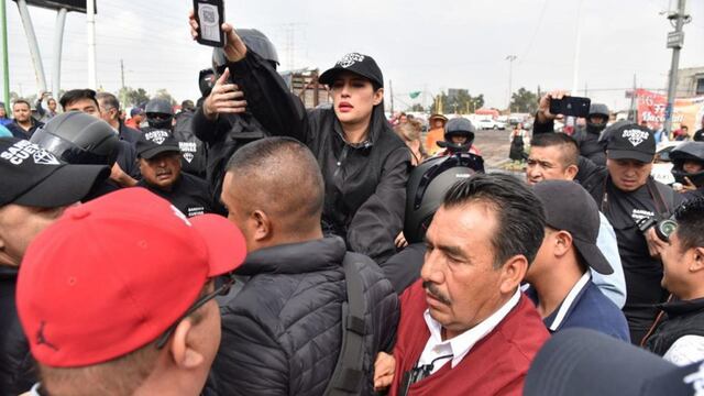 Sandra Cuevas, alcaldesa con licencia de la alcaldía Cuauhtémoc, sostuvo un altercado con locatarios del Central de Abastos