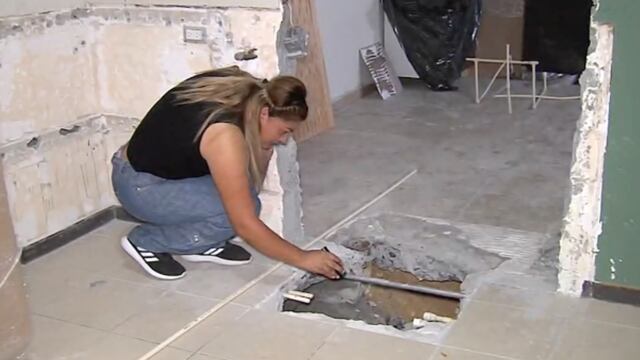 Se abre socavón en casa de familia en Nuevo León