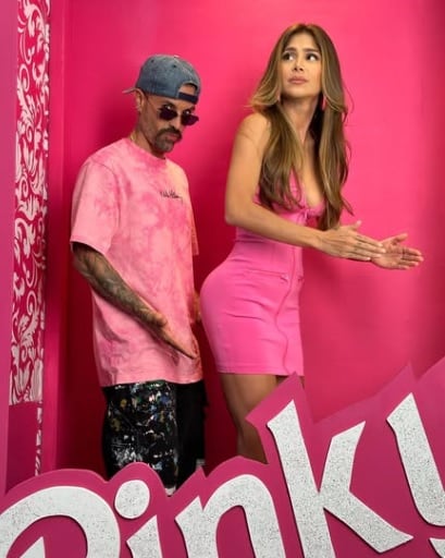 Greeicy Rendón con su pareja Mike Bahia.