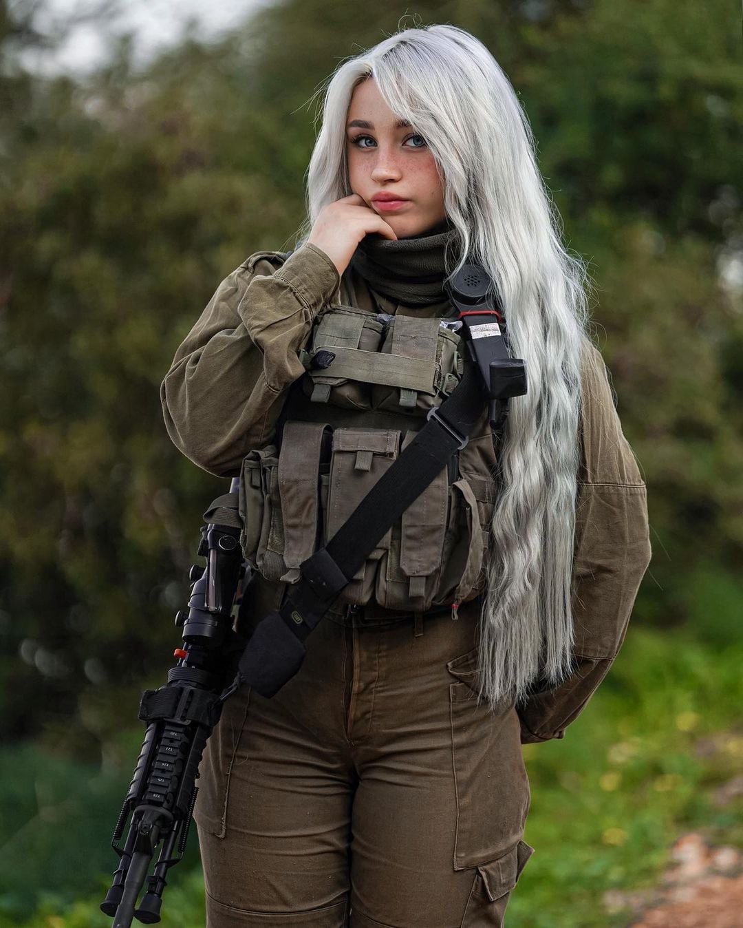 Natalia Fadeev, la modelo de Onlyfans que está en la guerra de Israel contra Hamás.