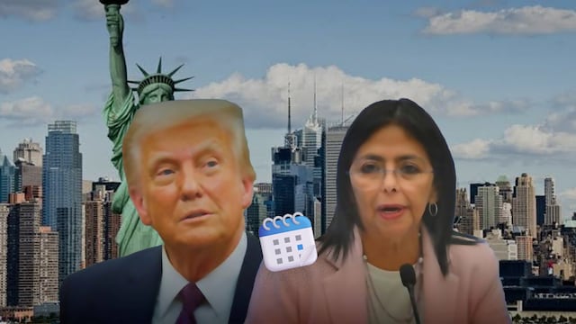 Trump se reunirá con Delcy Rodríguez en Nueva York durante la Asamblea de la ONU