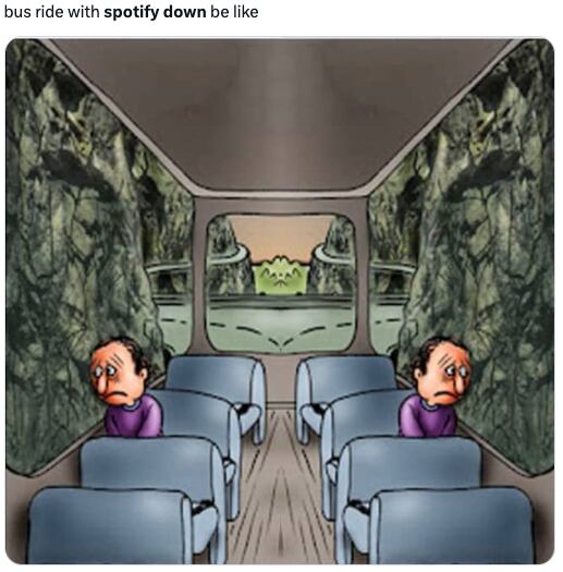 Estos son los memes por la caída de Spotify