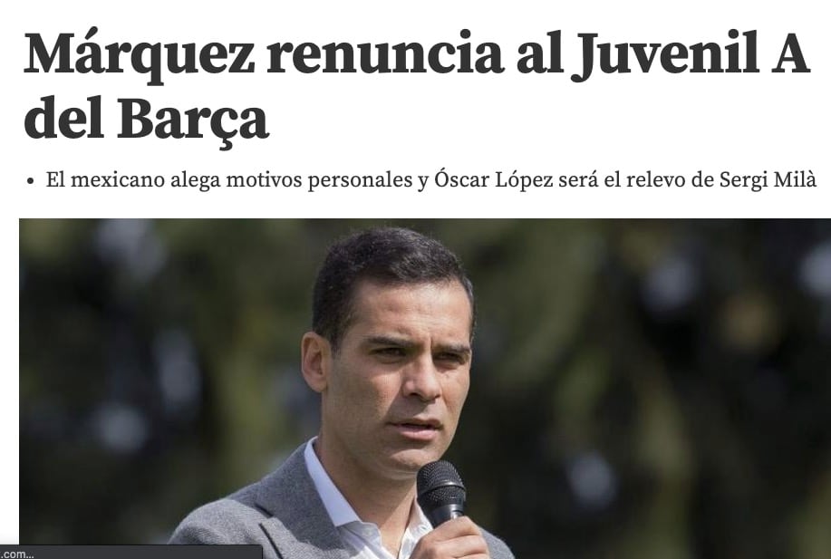 Mundo Deportivo sobre Rafael Márquez