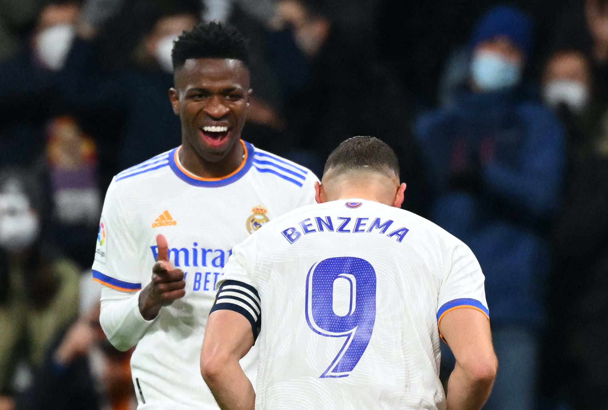 Vinícius Jr. y Benzema