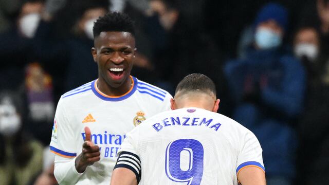 Vinícius Jr. y Benzema