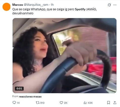 Memes por la caída de Spotify, servicios de Google como YouTube, Twitch y más