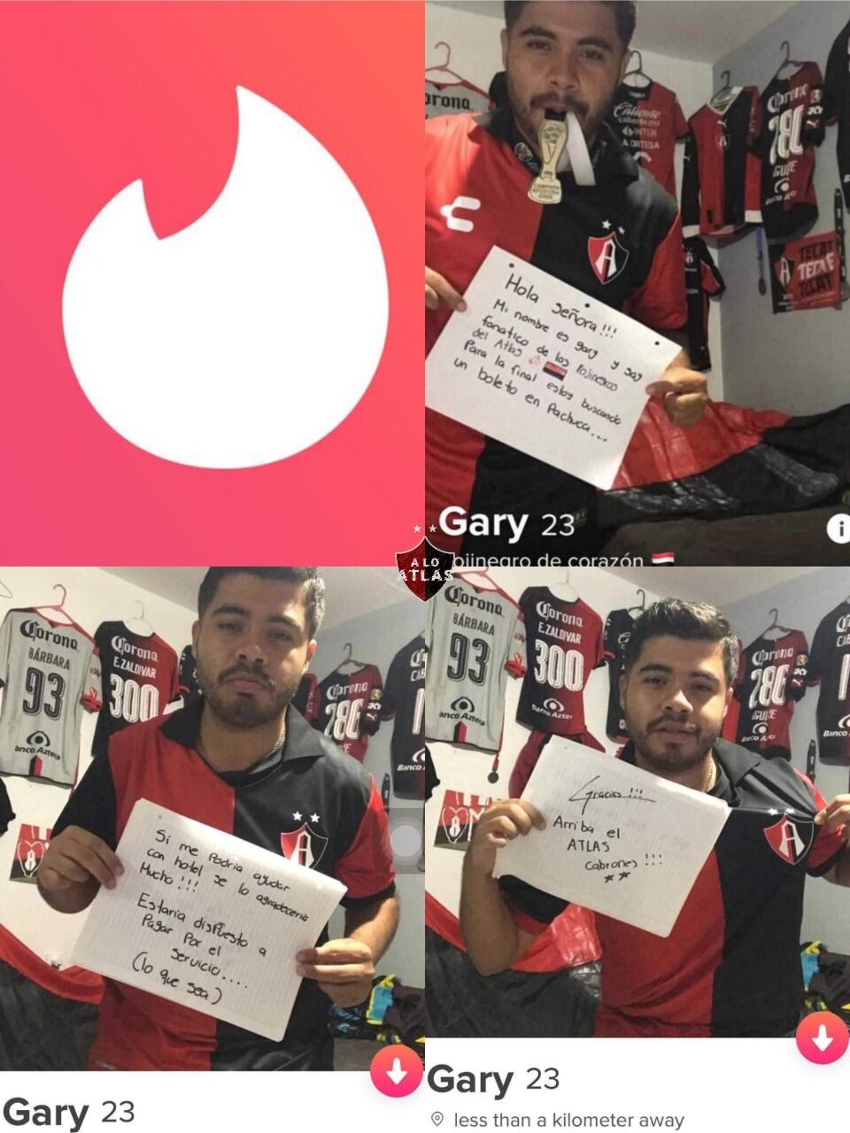 Fan del Atlas en Tinder
