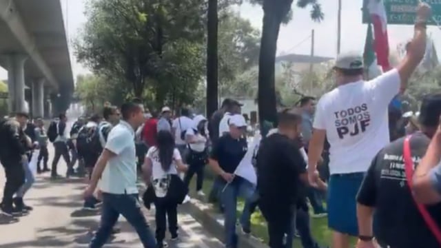 Retiran bloqueo de trabajadores del Poder Judicial de Periférico Sur