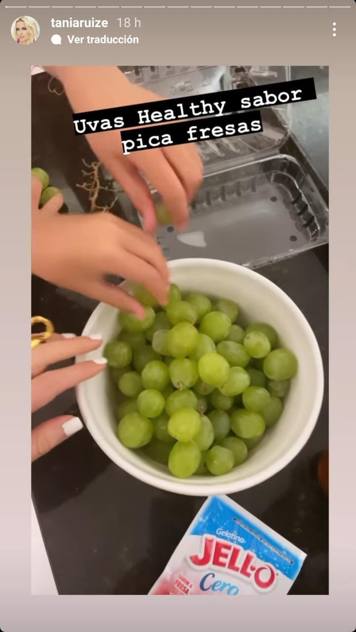Tania Ruiz, uvas sabor pica fresa