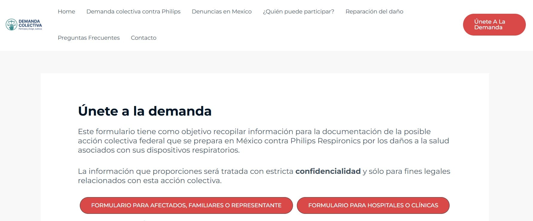 Demanda colectiva contra Philips