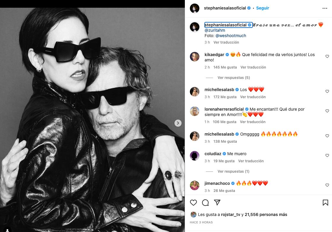 Stephanie Salas y Humberto Zurita gritan su amor en instagram