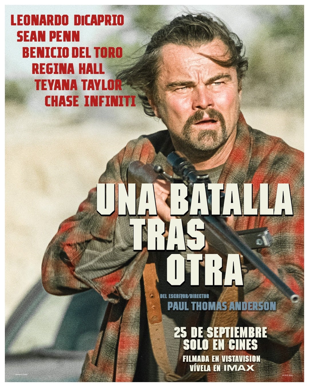 Poster de Una batalla tras otra de Leonardo DiCaprio.