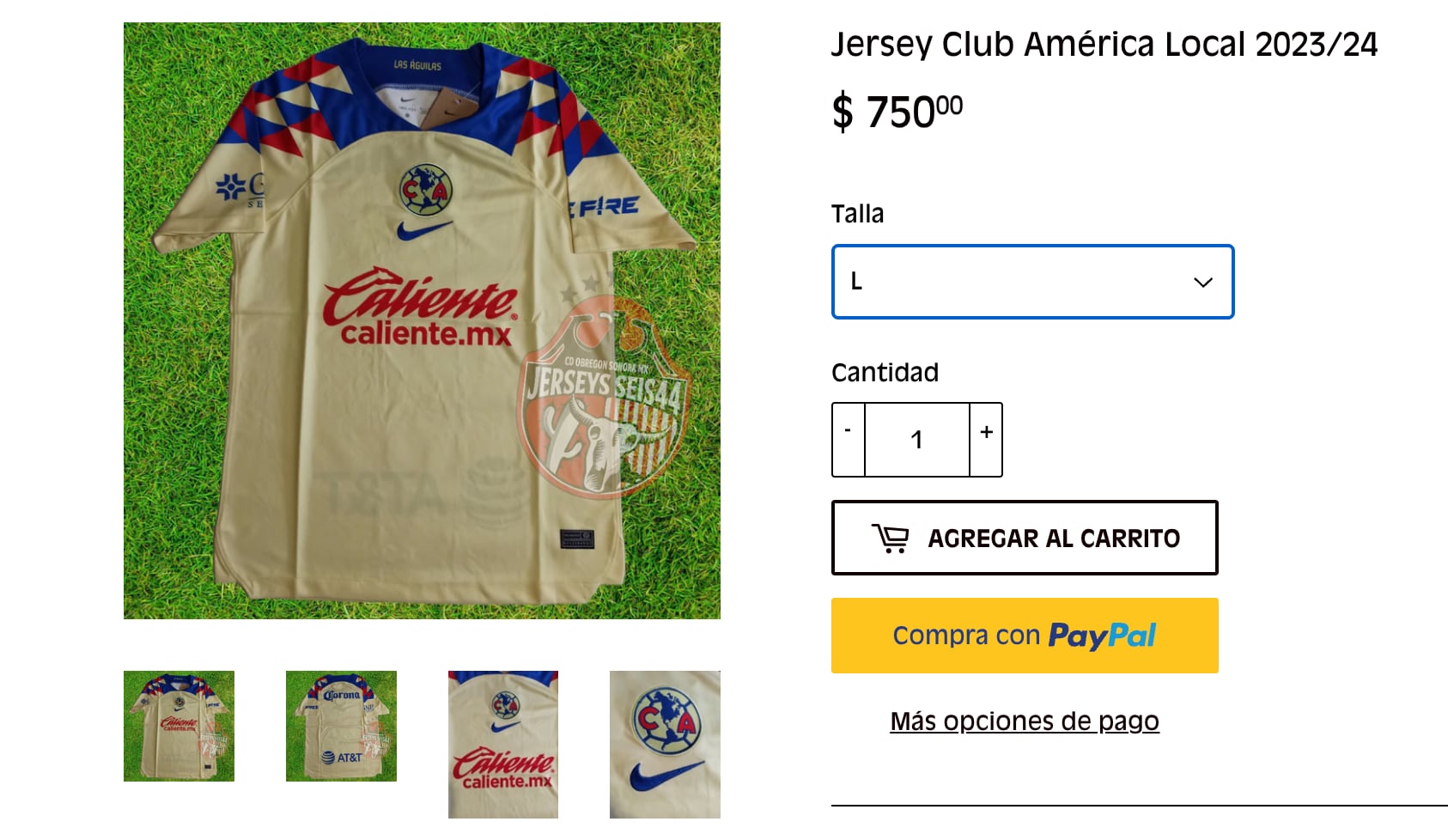 Jersey Club América local $750