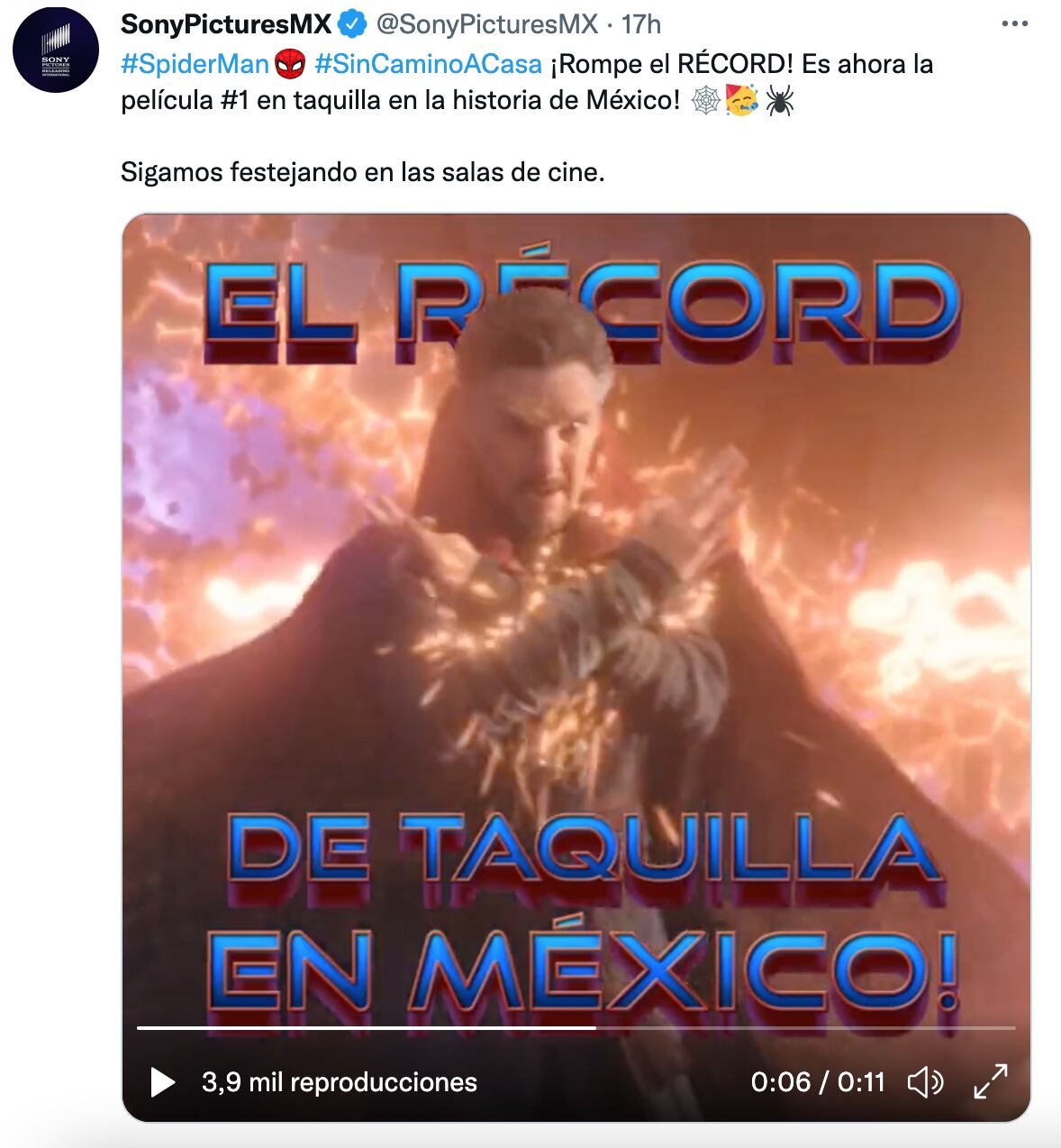 'Spider-Man: No Way Home' es la película más taquillera en la historia de México
